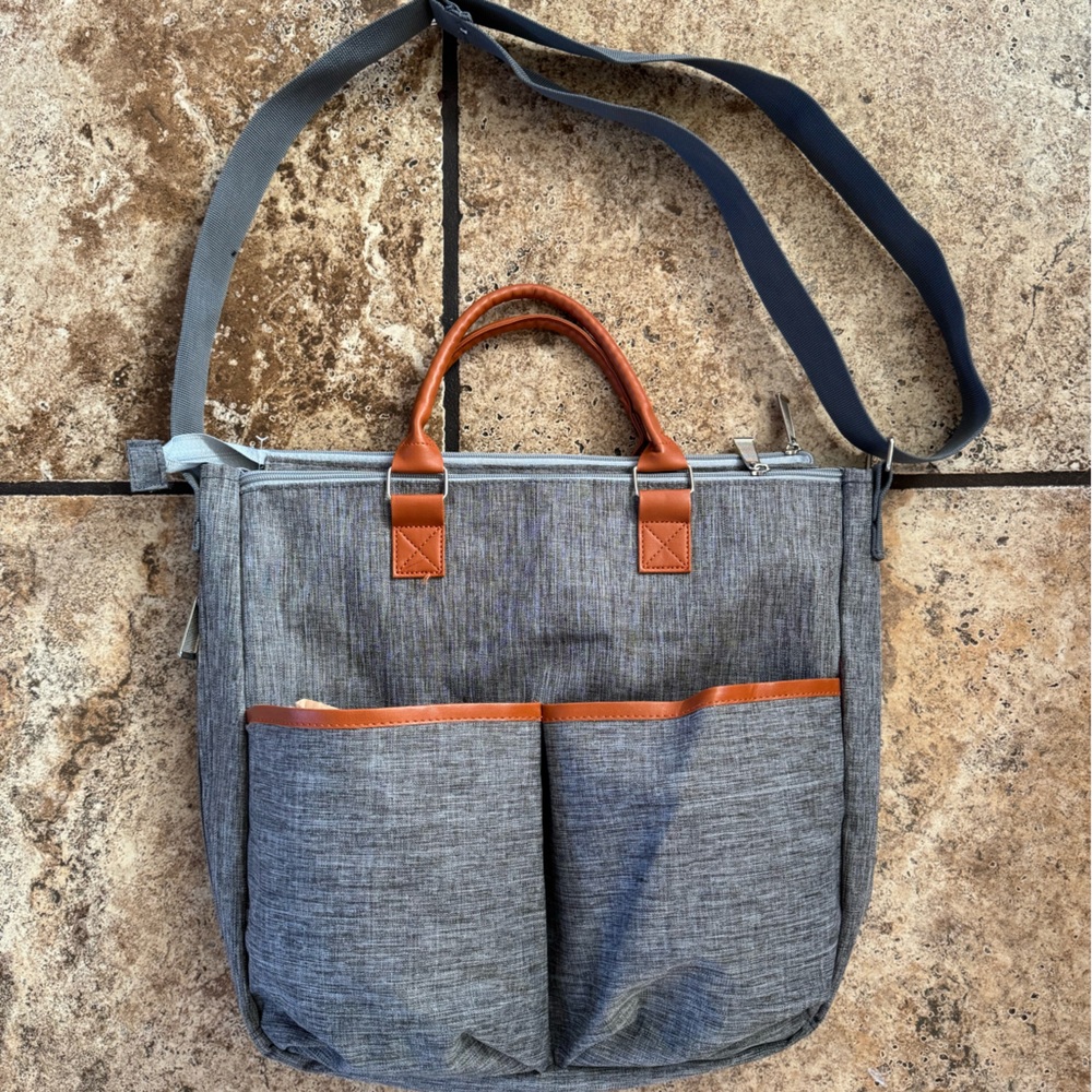 Motif Maylilly Gray Brown Travel Baby Bag - Picture 4 of 15